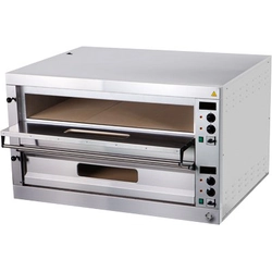 RM GASTRO | Horno para pizza 18x33 cm fondo/superior de arcilla refractaria