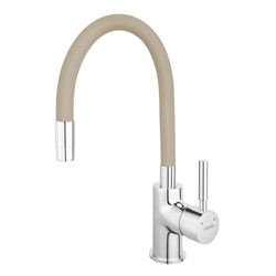 Robinet d'évier Ferro Zumba, beige, flexible