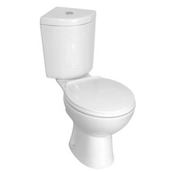 Rohové kompaktní WC Kerra Corner s WC sedátkem KR 61