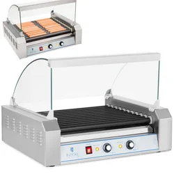 Roller grill with glass Roller grill with teflon rollers 11T