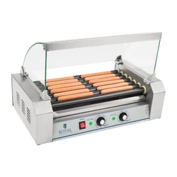 Roller grill with glass Roller grill with teflon rollers 7T