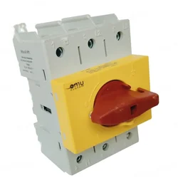 Rotary modular switch 3 pole 200A 0-1 ON-OFF IP20 mounting on rail or with screws