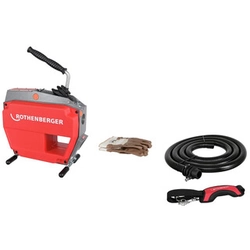 Rothenberger R600 VarioClean sblocco senza fili 18 V | 20 - 150 mm | 60 m | Senza spazzole in carbonio | Senza batteria e caricabatterie | In una scatola di cartone