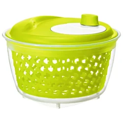 ROTHO salad spinner 4,5 L, transparent/lime