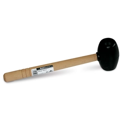 Round black rubber hammer, 750g - RUBI-66910