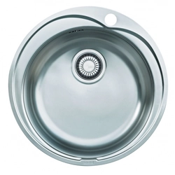 Round stainless steel sink Franke, glossy polished surface, ROX 610-41