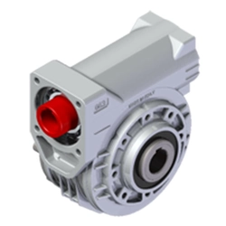 Round worm gearbox B045, i = 14, tubular outlet shaft, diameter 19mm