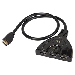 Rozgałęźnik HDMI WTYK HDMI- 3 GNIAZDA