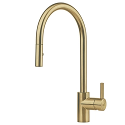 Rubinetto per lavabo Franke Eos-Neo, con doccetta estraibile, Champagne Gold