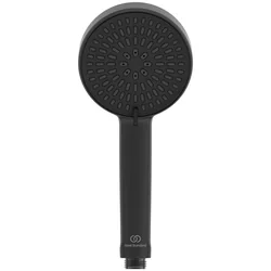 Ručná sprchová hlavica Ideal Standard, IdealRain Alu+ Ø100 mm, Silk Black matná čierna