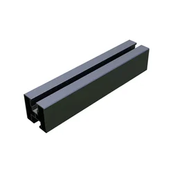 S-1240-CZ - ANODE mounting rail C-35 BLACK SMA 40x40x1,5 L1240