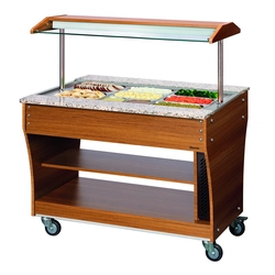 Salad Bar Cart 3x 1/1 Gn Heating Bartscher