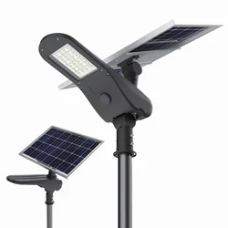 SANKO LED solar gatubelysning FC-20 6000K (LED 20W 3600lm solpanel 50W LiFePO4 12Ah)