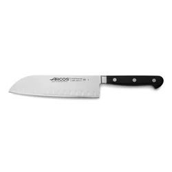 Santoku kniv med kugleslibning, ÓPERA Arcos serien, sort (L)303mm Basisvariant