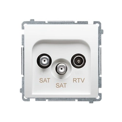 SAT/SAT/RTV final socket BMZAR+SAT3.1-P2.01/11 Basic white module