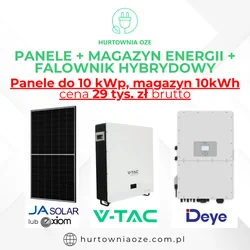 Saulės baterijų rinkinio plokštės + Deye inverteris 10KW + V-tac energijos saugykla 10kWh