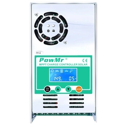 Saulės įkrovimo valdiklis iš PowMr MPPT 60A 12/24/36/48V LCD visoms baterijoms