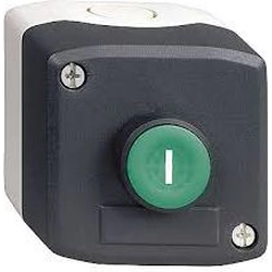 Scatola di controllo Schneider Electric 1-otworowa con pulsante verde 1Z (XALD102)