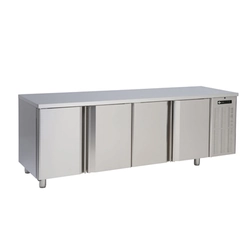 SCH-4D-8Z+DR ﻿﻿﻿﻿﻿﻿Eight-drawer cooling table with sink and edge