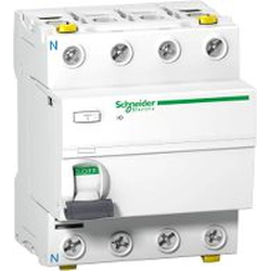 Schneider Disyuntor de corriente residual IID 4p 63A 100mA tipo A (A9Z24463)