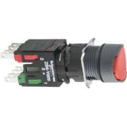 Schneider Electric Bedieningsknop 16mm 1Z/1R met veerretour rood IP65 (XB6AA45B)