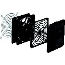 Schneider Electric Black outlet grille opening diameter 108mm outer. 124x124mm IP20 NSYCAG108LP