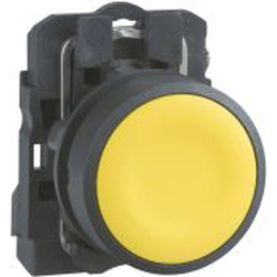 Schneider Electric Control button 22mm yellow with spring return 1Z (XB5AA51)