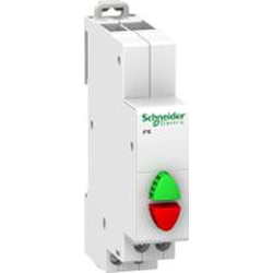 Schneider Electric Διπλό πράσινο/κόκκινο κουμπί iPB 1 NO - 1 NC (A9E18034)