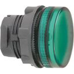 Schneider Electric Глава за сигнална лампа 22mm зелено BA9S (ZB5AV03)