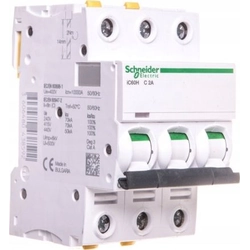 Schneider Electric har valt 3P C 2A 10kA AC iC60H-C2-3 (A9F07302)