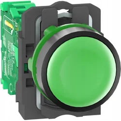 Schneider Electric Harmony XB5R Κεφαλή κουμπιού ασύρματης και χωρίς μπαταρία με πομπό Green Plastic ZB5RTA3