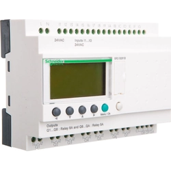 Schneider Electric Интелигентно модулно реле Zelio Logic - 24 I/O - 24 V AC - часовник - дисплей SR3B261B