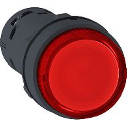 Schneider Electric LED illuminated button with spring return 1Z red (XB7NW34B1)