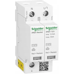 Schneider Electric Ogranicznik przepięć iPRD1 12.5R-T12-1N 1+1-biegunowy T1+T2 B+C 12,5kA ze stykiem A9L16282