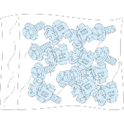 Schneider Electric Prisma Plus, sistema P, parafusos 20+porcas borboleta para barramentos.Linergia LVS08921