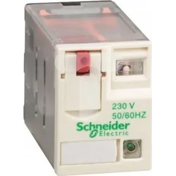 Schneider Electric Przekaźnik wtykowy miniaturowy -Zelio RXM, 3 styki przełaczne, 230 V AC -dioda LED RXM3AB2P7