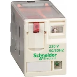 Schneider Electric Przekaźnik wtykowy miniaturowy -Zelio RXM, 3 styky przełaczne, 230 V AC -dioda LED RXM3AB2P7