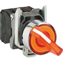 Schneider Electric Schalter 2 Positionsknopf 22mm orange 1Z 1R keine Selbstrückstellung (XB4BK125B5)
