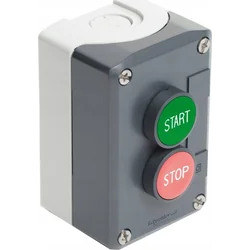 Schneider Electric vezérlődoboz 2-otworowa START/STOP szürke IP65 XALD215