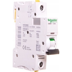 Schneider Electric Wyłącznik nadprądowy 1P C 4A 10kA AC iC60H-C4 (A9F07104)