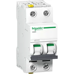 Schneider Electric Wyłącznik nadprądowy 2P B 63A 6kA CA iC60N-B63-2 A9F03263