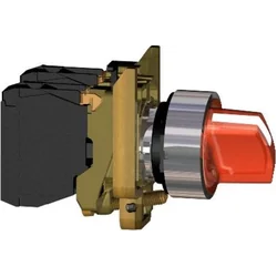 Schneider elektrische penschakelaar. comp. juni achtergrondverlichtingO 22 2 pov. stab., 24 V, 1NO+1NC XB4BK124B5