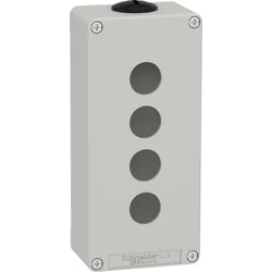 Schneider Harmony XAP Kontrollbox tom grå 4 hål XAPD3204