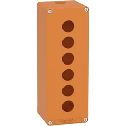 Schneider Harmony XAP Ohjauslaatikko tyhjä oranssi 6 reikiä XAPO4506