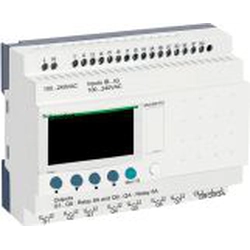 Schneider programuojamas valdiklis 16 įėjimai 10 išėjimai 100-240V AC RTC/LCD Zelio (SR3B261FU)