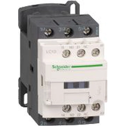 Schneider TeSys D power contactor AC3 25A 3P 1NO 1NC coil 110VDC box terminals (LC1D25FD)