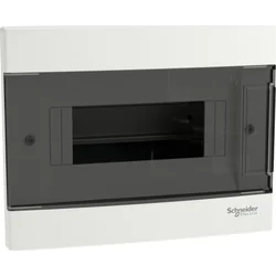 SCHNEIDERE Flush-mounted distribution board Schneider 1x8 IP40 IK07 Easy9 EU EZ9EU-1-8-PT-T EZ9EUA108 white transparent door