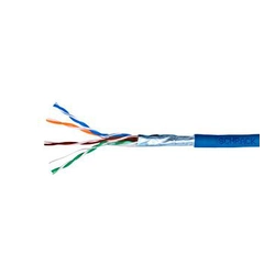 Schrack kabelis F/UTP Cat.5e, HSEKF424H1, 4x2xAWG24/1, LS0H, Eca, mėlynas, dėžutė
