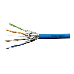 Schrack U/FTP-kabel Cat.6a, HSKF423HB5, 4x2xAWG23/1, 500Mhz, LS0H, Dca, blå