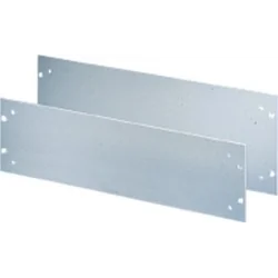 SCHROFF Painel frontal SCHROFF 19 com furos para alças, 2 HU, 3 mm, Al, anodizado, bordas cruas